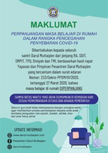 Perpanjangan Masa Belajar di Rumah