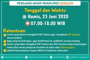 Informasi PAT Susulan