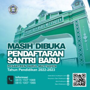 Pendaftaran Santri Baru Tahun Pendidikan 2022-2023